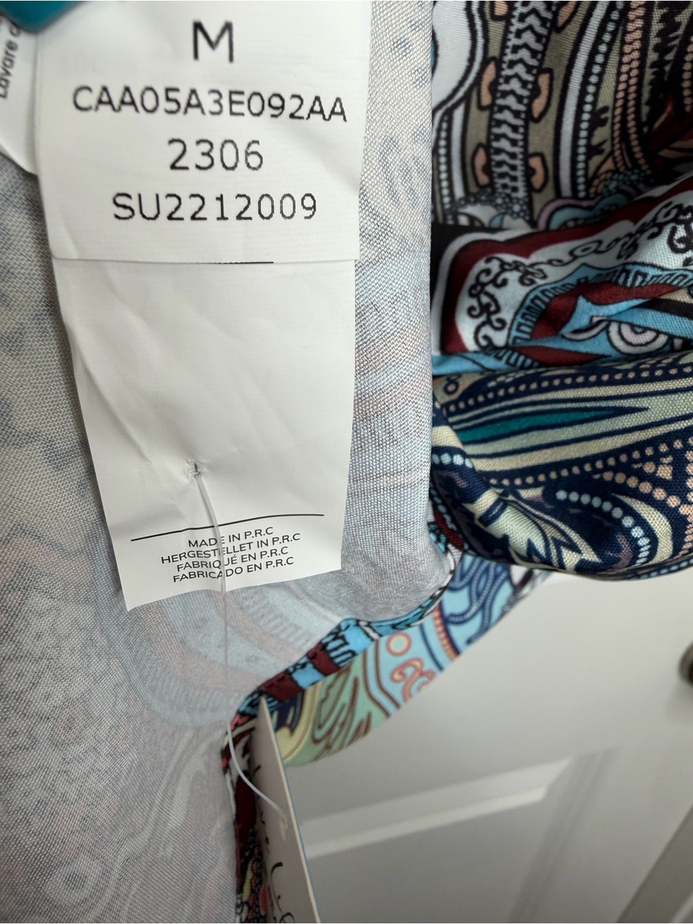 Blue Paisley Halter Mini Dress Sz Medium NWT! - Picture 5 of 5